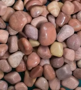 reddish-brown pebbles